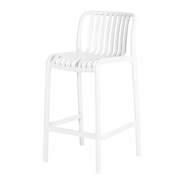 Стул полубарный DOBRIN CHLOE, белый (W-02)