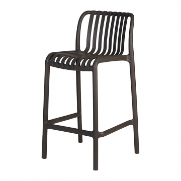 Стул полубарный DOBRIN CHLOE, темно-серый (GR-04)