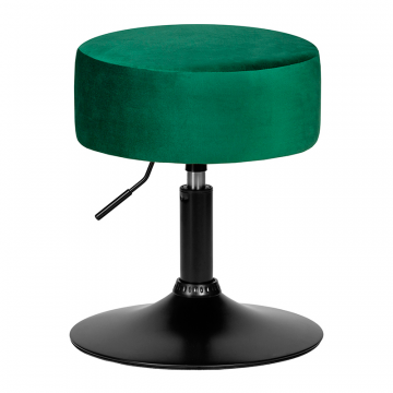 Пуф DOBRIN DANNY BLACK, зеленый велюр (MJ9-88)