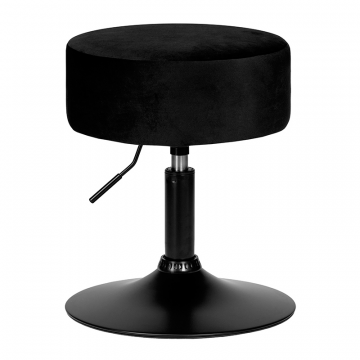 Пуф DOBRIN DANNY BLACK, черный велюр (MJ9-101)