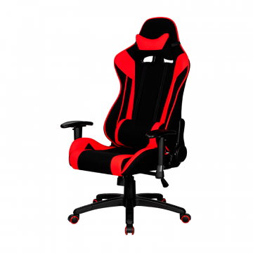 Кресло игровое DOBRIN DALLAS, черно-красная ткань