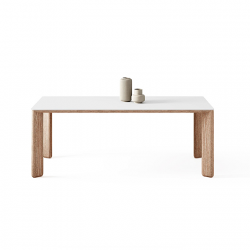 Стол обеденный Плато белого цвета