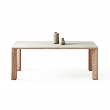 Стол обеденный Плато серого цвета