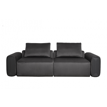 Диван трехместный Turin с мех т.серый велюр Colt1003 255*120**68см