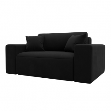 Кресло Лига-036 НПБ, Черный, Микровельвет