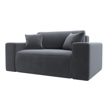 Кресло Лига-036 НПБ, SEVEN 17 серый, Велюр