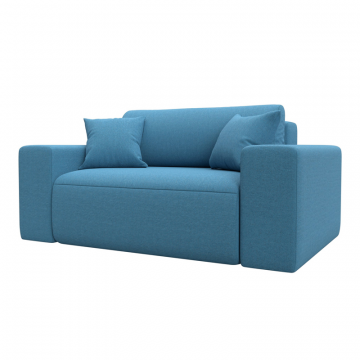 Кресло Лига-036 НПБ, Амур 10 голубой, Рогожка