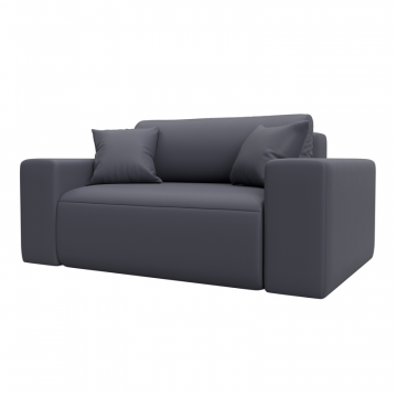 Кресло Лига-036 НПБ, GRIFON 15 серый, Экокожа