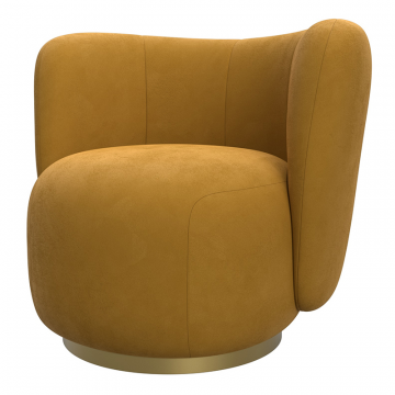 Кресло Лига-072 Желтый, Велюр