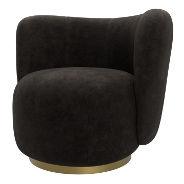 Кресло Лига-072 Коричневый, Велюр