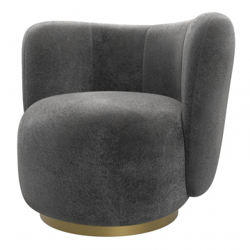 Кресло Лига-072 Серый, Велюр