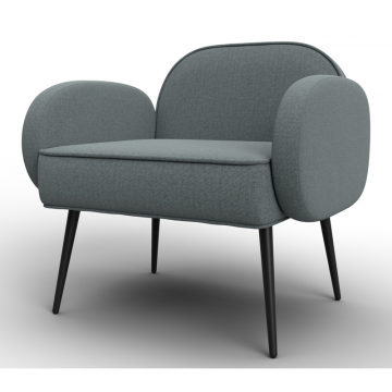 Кресло Лига-086, Амур 07 серый, Рогожка