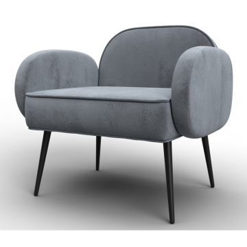 Кресло Лига-086, TOWER 10 серый, Велюр