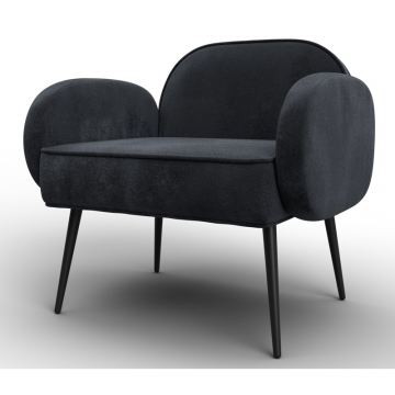 Кресло Лига-086, TOWER 11 темно-серый, Велюр