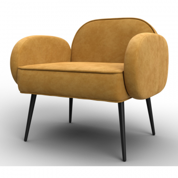 Кресло Лига-086, BRUT 10 желтый, Велюр