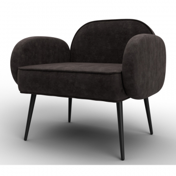 Кресло Лига-086, BRUT 17 коричневый, Велюр