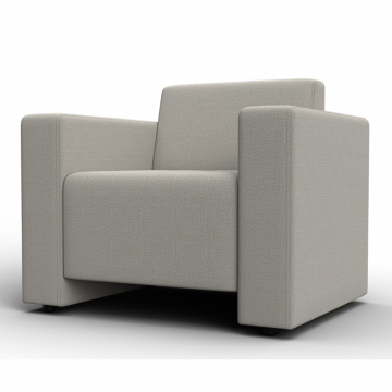 Кресло Лига-093, Амур 02 бежевый, Рогожка