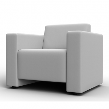 Кресло Лига-093, Белый, Экокожа