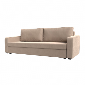 Диван прямой Лига-009 Бежевый, Велюр