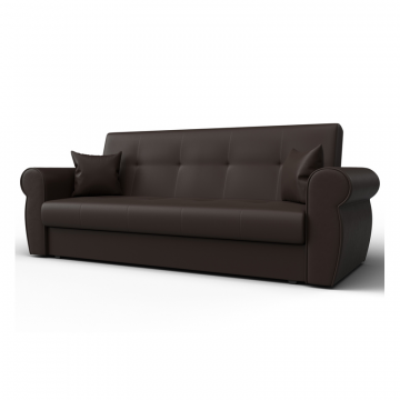 Диван-книжка Лига-019, Коричневый, Экокожа