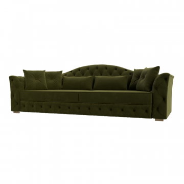 Диван прямой Артис, Зеленый, Микровельвет