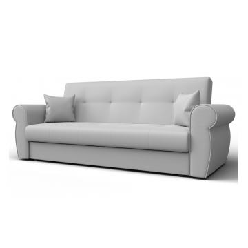 Диван-книжка Лига-019, Белый, Экокожа