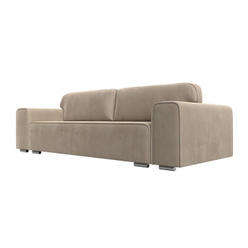 Диван прямой Лига-029 Бежевый, Велюр