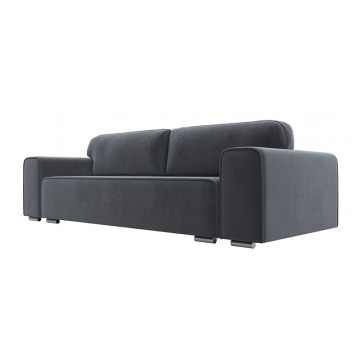 Диван прямой Лига-029 Серый, Велюр