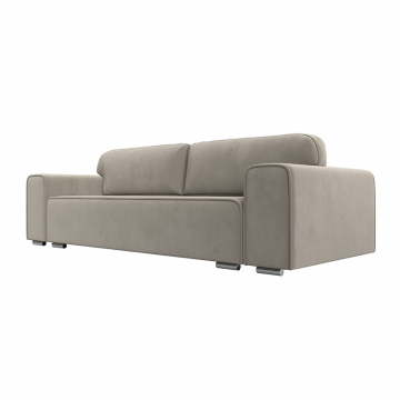 Диван прямой Лига-029 Бежевый, Микровельвет