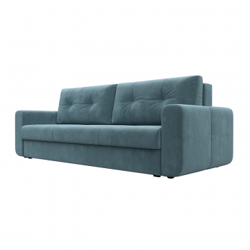 Диван прямой Лига-031 Бирюзовый, Велюр