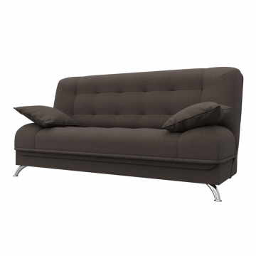 Диван-книжка Анна, Амур 05 коричневый, Рогожка