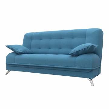 Диван-книжка Анна, Амур 10 голубой, Рогожка