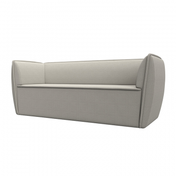 Диван кухонный прямой Бергамо 3-х местный Бежевый, Рогожка