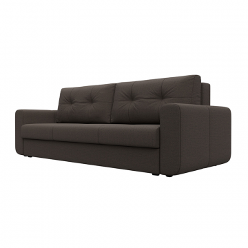 Диван прямой Лига-031 Коричневый, Рогожка