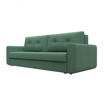 Диван прямой Лига-031 Зеленый, Рогожка