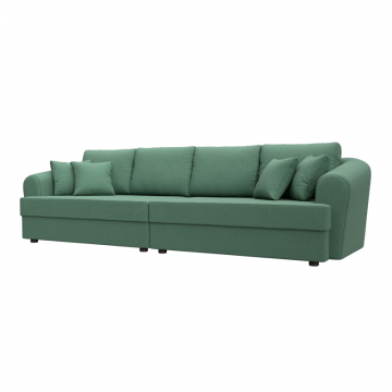 Диван прямой Милтон, Амур 11 зеленый, Рогожка