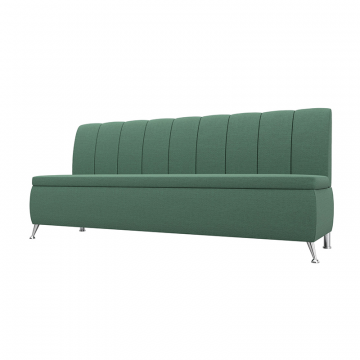 Диван кухонный прямой Кантри Зеленый, Рогожка