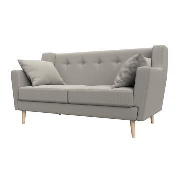 Диван кухонный прямой Брайтон 2 Бежевый, Рогожка