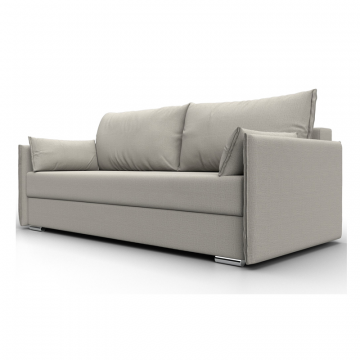 Диван прямой Сайгон, Амур 02 бежевый, Рогожка