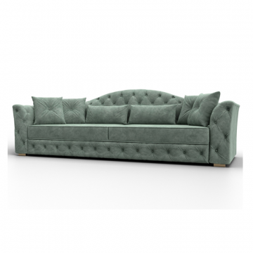 Диван прямой Артис, BRUT 08 зеленый, Велюр