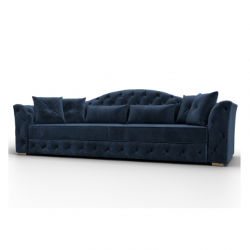 Диван прямой Артис, TOWER 13 синий, Велюр