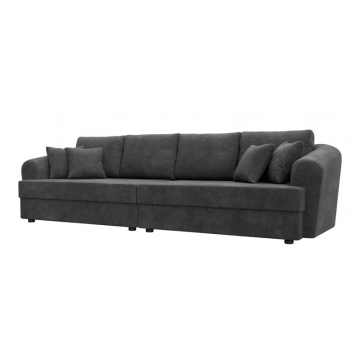 Диван прямой Милтон, BRUT 16 темно-серый, Велюр