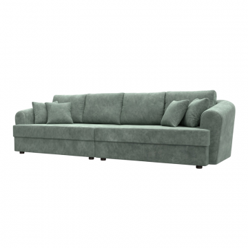 Диван прямой Милтон, BRUT 08 зеленый, Велюр