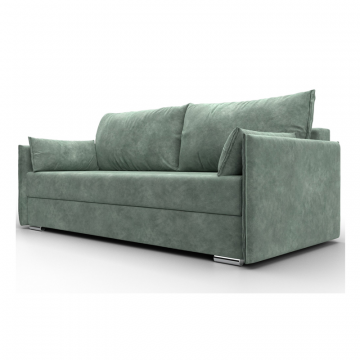 Диван прямой Сайгон, BRUT 08 зеленый, Велюр