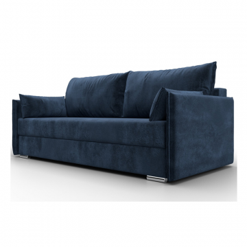 Диван прямой Сайгон, TOWER 13 синий, Велюр