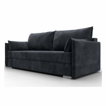 Диван прямой Сайгон, TOWER 11 темно-серый, Велюр