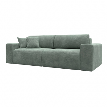 Диван прямой Лига-036 НПБ Классик, BRUT 08 зеленый, Велюр