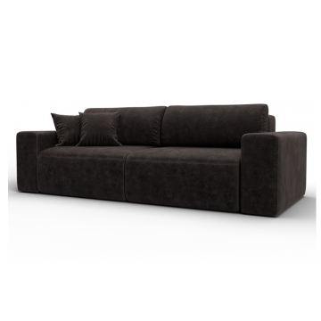 Диван прямой Лига-036 НПБ Классик, BRUT 17 коричневый, Велюр