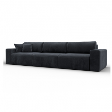 Диван прямой Лига-036 НПБ Классик Лонг, TOWER 11 темно-серый, Велюр