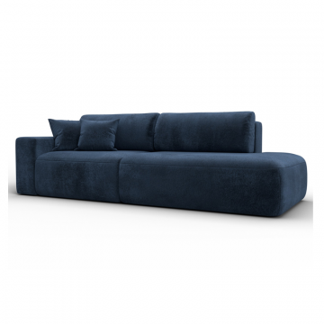 Диван прямой Лига-036 НПБ Модерн подлокотник слева, TOWER 13 синий, Велюр